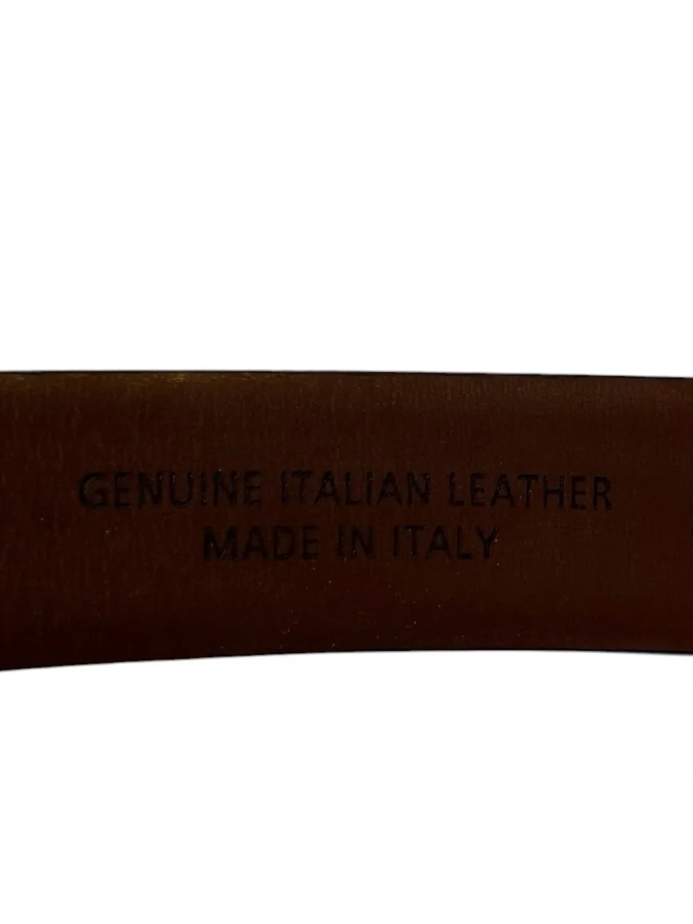 Genuine Italian Leather Made In Italy Black Mens Belt Sz 36 Silver Buckle EUC
